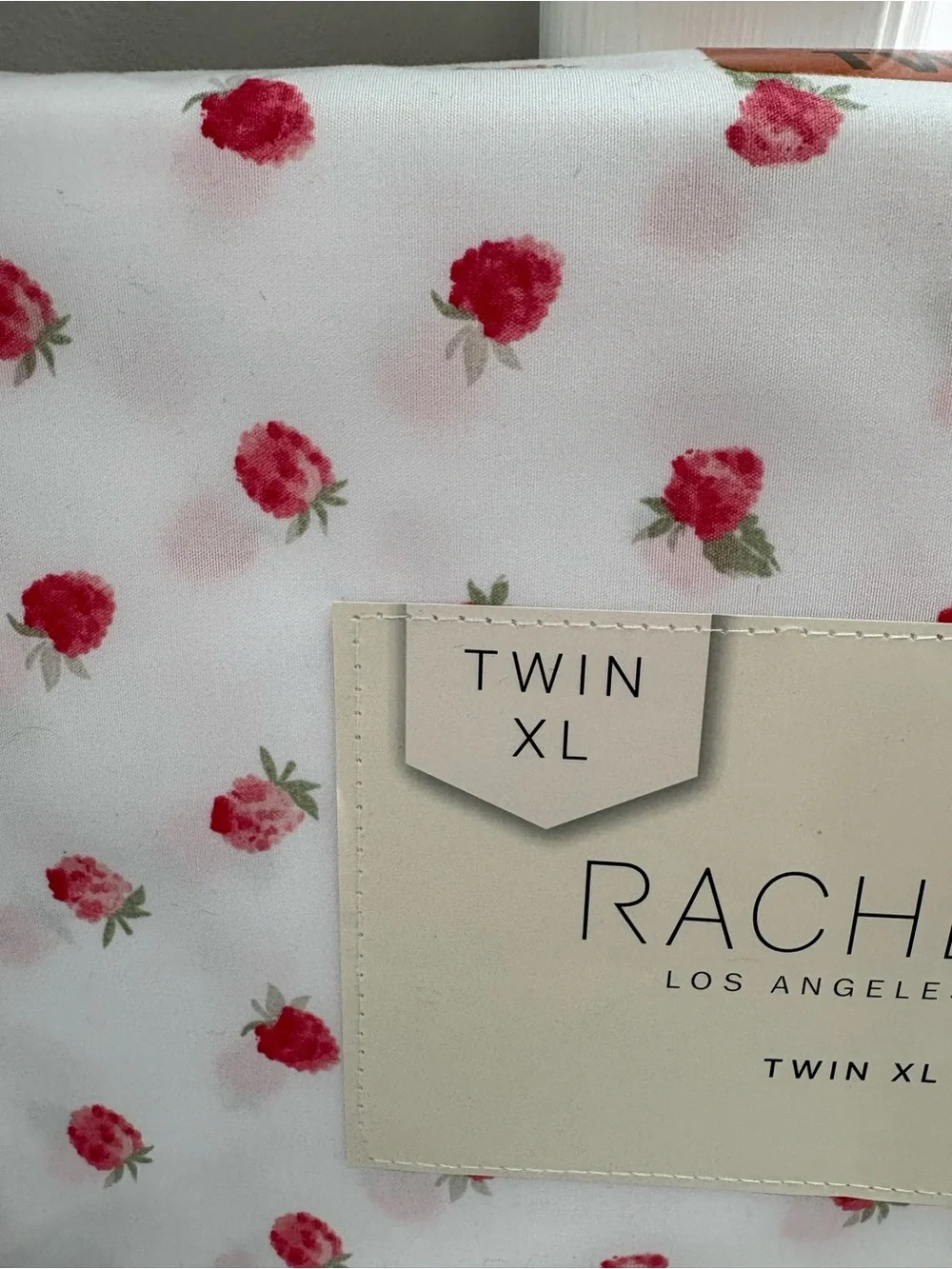 NEW Rachel Zoe Twin XL Raspberry Print Sheet Set